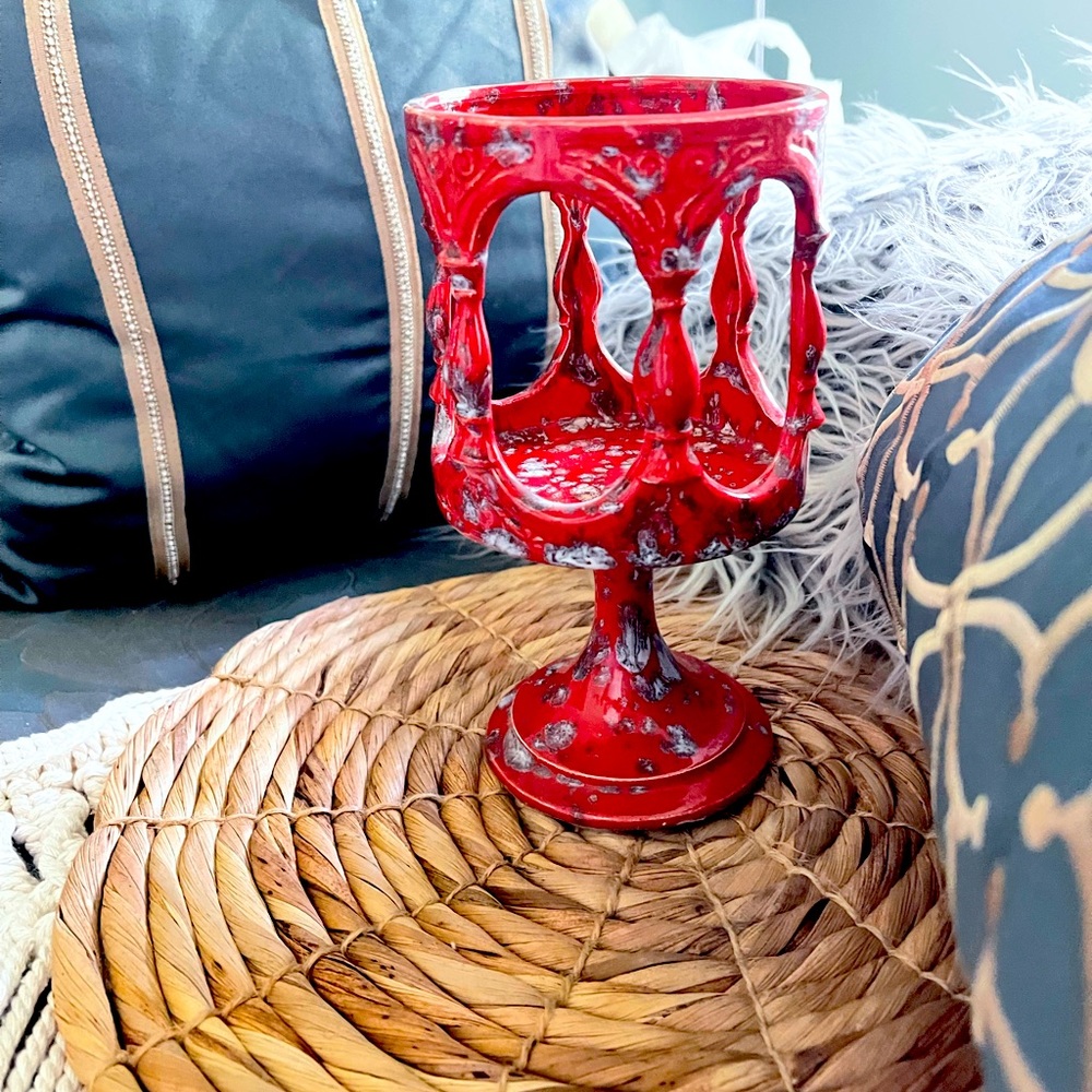 Funky Cool Ceramic Candle Holder